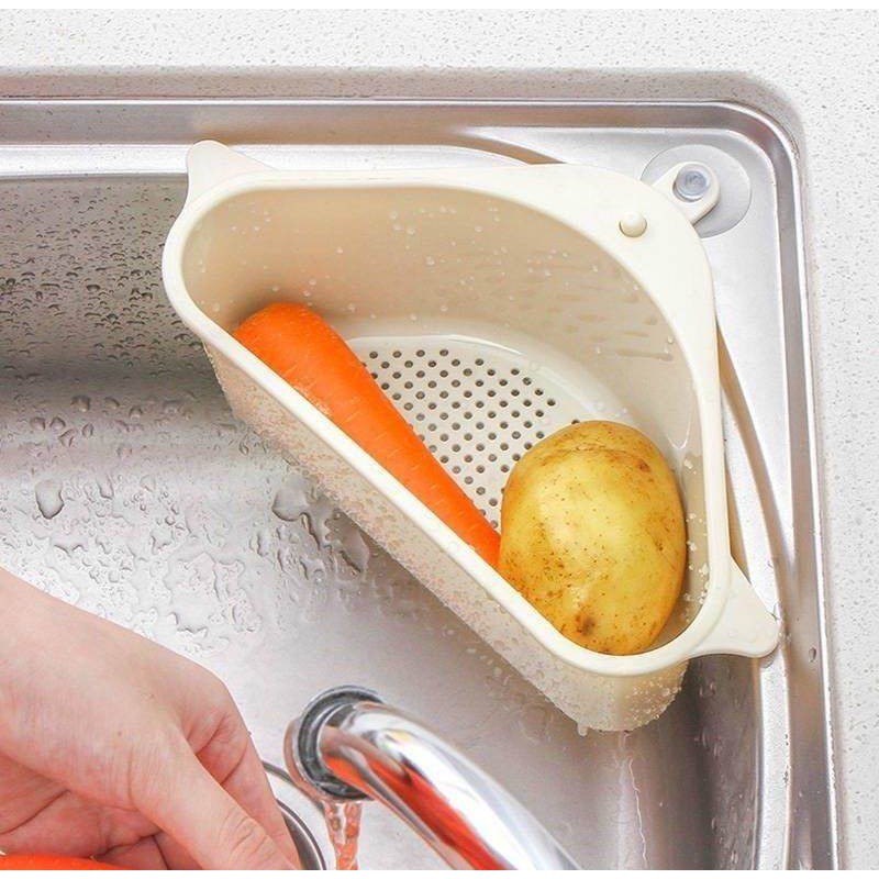 Kệ Góc Bồn Rửa Chén Tiện Dụng ( Có Thể Làm Rổ Đựng Riêng ) - màu ngẫu nhiên