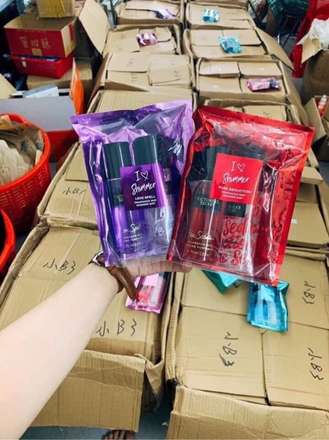 Set 2 Xịt Body Mist Victoria's Secret - Cam