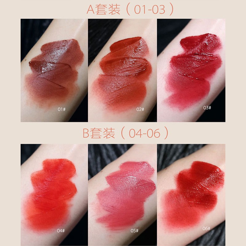 Set 3 Son Kem Lì Herorange Siêu Xinh Chất Mềm Và Mịn Môi Cao Cấp - Set B