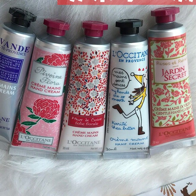 Set Kem Dưỡng Da Tay L'Occitane - Hộp Thiếc Sang Trọng- 5 Tuýp Mỗi Tuýp 30ml Thực Sự Là Lựa Chọn Tốt Nhất Cho Quà Tặng - 1 Set kèm túi