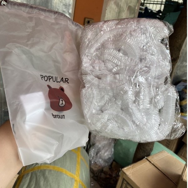 Túi 100 Màng Bọc Thực Phẩm Co Giãn Gấu Polupar Brown - Túi Gấu Nâu Màng Bọc Thực Phẩm - Set Màng Bọc TP Gấu