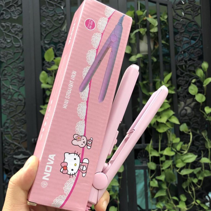 Máy Ép Duỗi Tóc Là Tóc NOVA HELLO KITTY - Máy nova kitty
