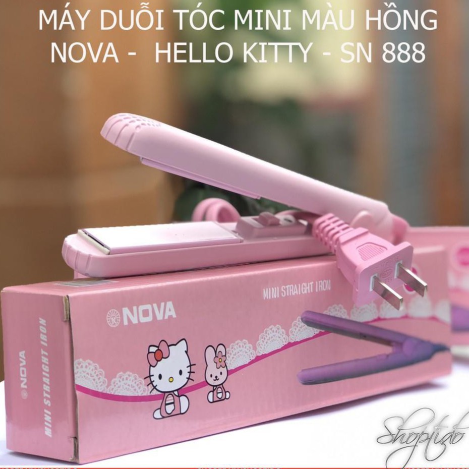 Máy Ép Duỗi Tóc Là Tóc NOVA HELLO KITTY - Máy nova kitty