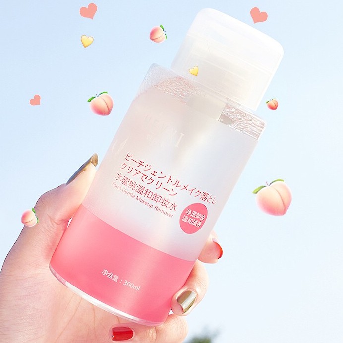 Nước Tẩy Trang HEYXI Đào Peach Gentle Makeup Remover Làm Sạch Dưỡng Ẩm 300ml - Nước Tẩy Trang ĐÀO
