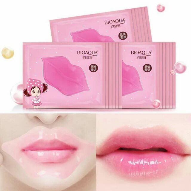 Mặt Nạ Môi BIOAQUA - 1 Miếng Lẻ Màu Hồng NO.BQY93390