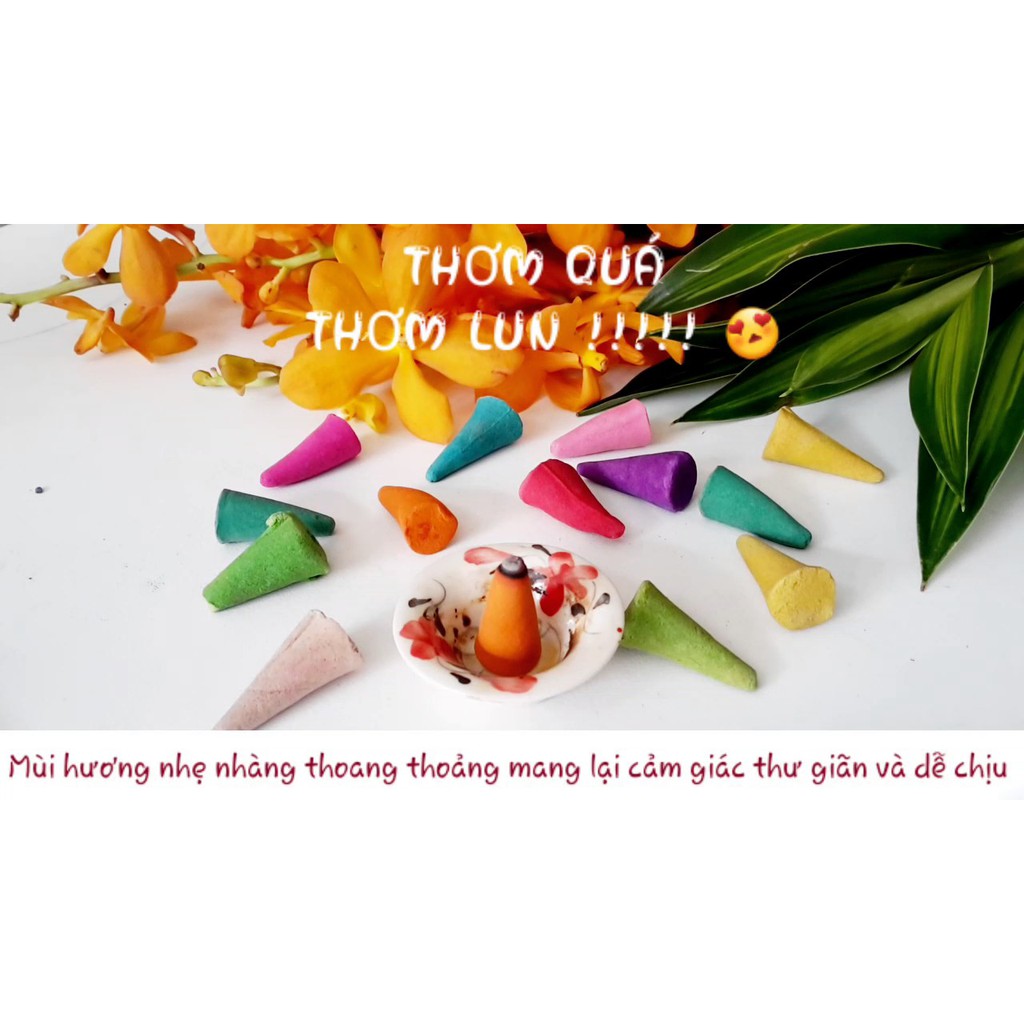Trầm Hương - Trầm Nụ Thái Lan 100 Viên Incense Mix Scent Thơm - 1 Bịch Trầm