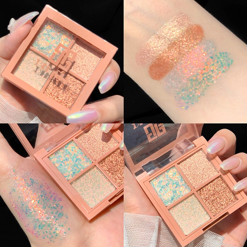 Bảng Phấn Mắt 4 Ô DIKALU Siêu Xinh - Bảng 4 Ô DIKALU