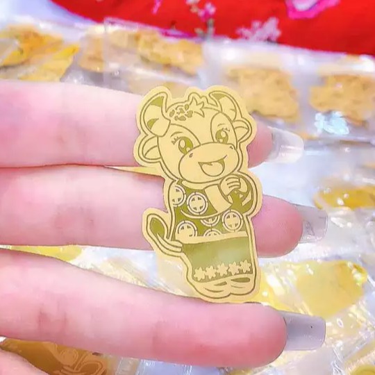 Trâu Vàng Cute Gắn Điện Thoại - trâu vàng gắn đt