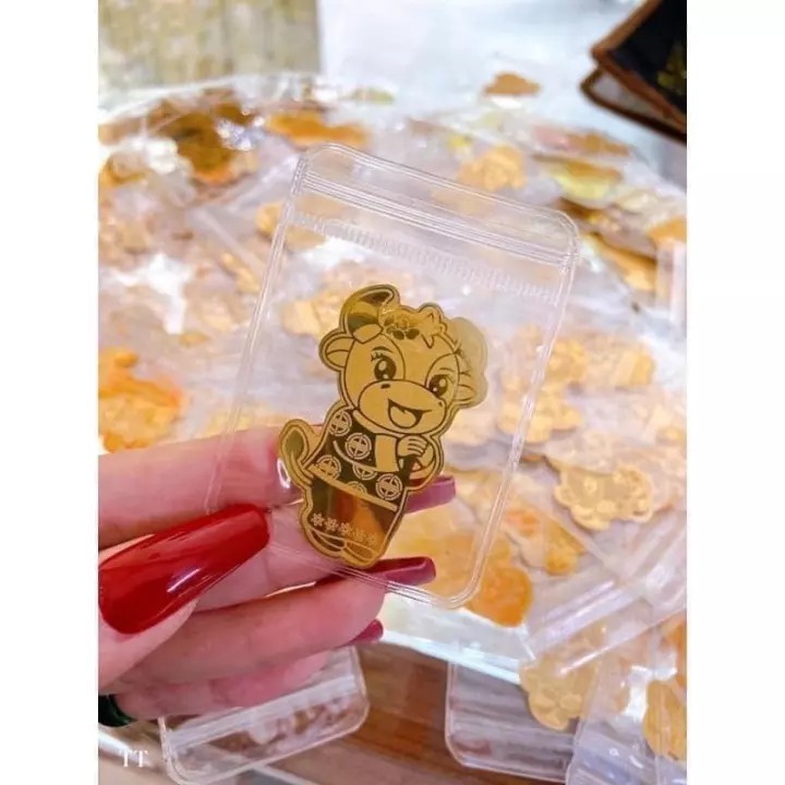 Trâu Vàng Cute Gắn Điện Thoại - trâu vàng gắn đt