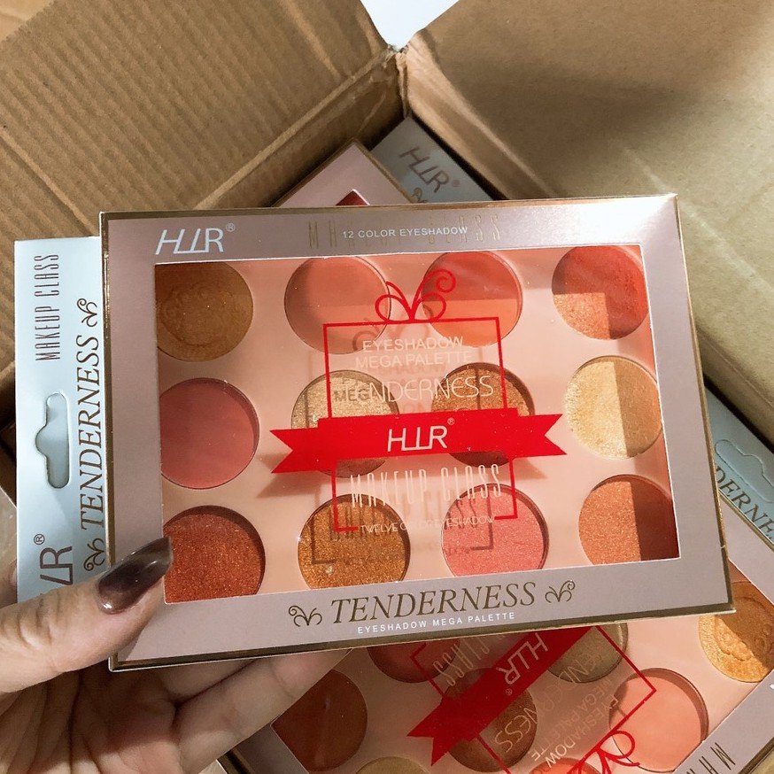 Phấn Mắt 12 Ô TENDERNESS HR-7122 - Bảng 12 ô tròn 7122