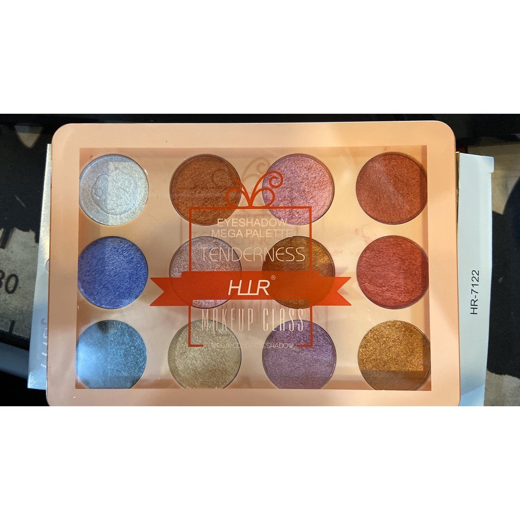 Phấn Mắt 12 Ô TENDERNESS HR-7122 - Bảng 12 ô tròn 7122