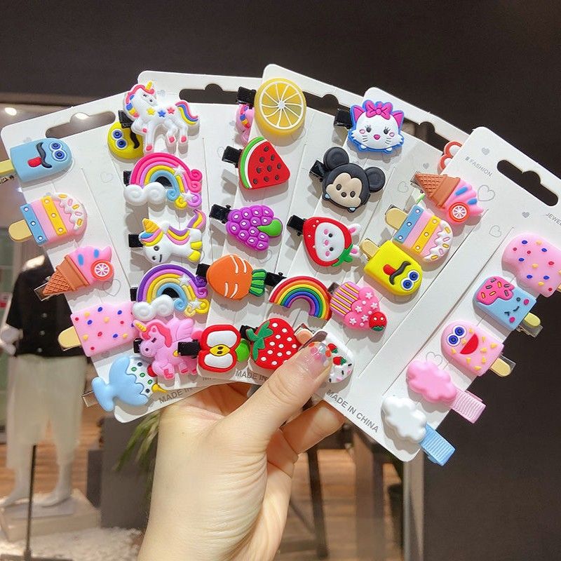 Set 10 Kẹp Tóc Hoa Quả Cute Cho Bé Gái - Shop Giao Trộn Nhiều Mẫu - Giao Trộn Nhiều Mẫu