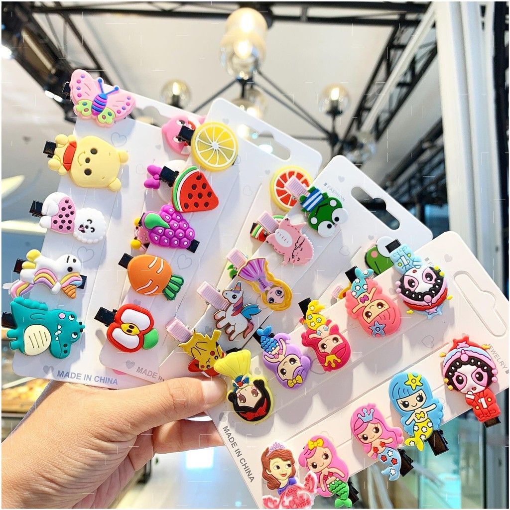 Set 10 Kẹp Tóc Hoa Quả Cute Cho Bé Gái - Shop Giao Trộn Nhiều Mẫu - Giao Trộn Nhiều Mẫu