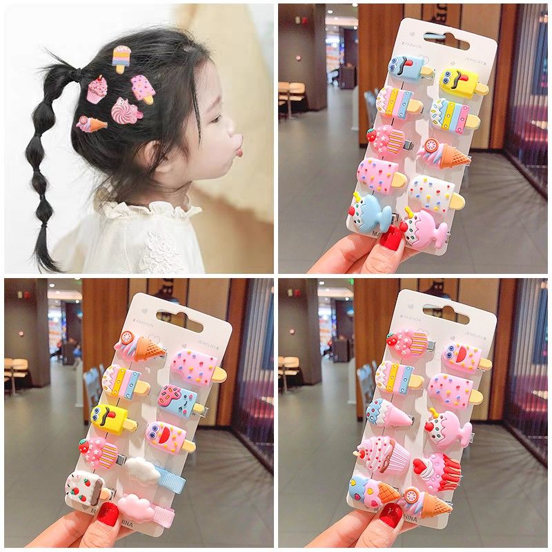 Set 10 Kẹp Tóc Hoa Quả Cute Cho Bé Gái - Shop Giao Trộn Nhiều Mẫu - Giao Trộn Nhiều Mẫu