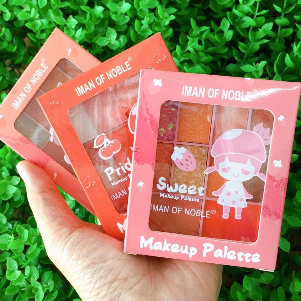 Bảng Phấn Mắt Cute 8 Ô Kèm 2 Ô Phấn Má Iman Of Noble Mã NO.6661-10 - Phấn Mắt NO.6661-10