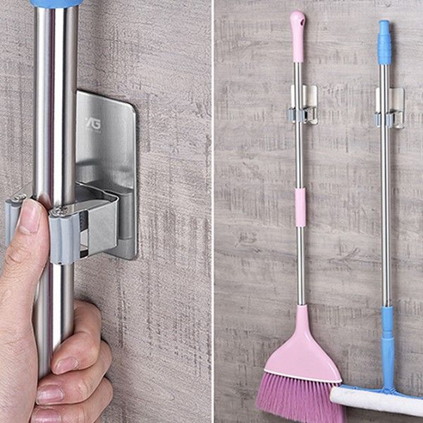 Giá Móc Treo Cán Chổi,Treo Ô Dán Cường Lực - Móc Treo Cán Chổi