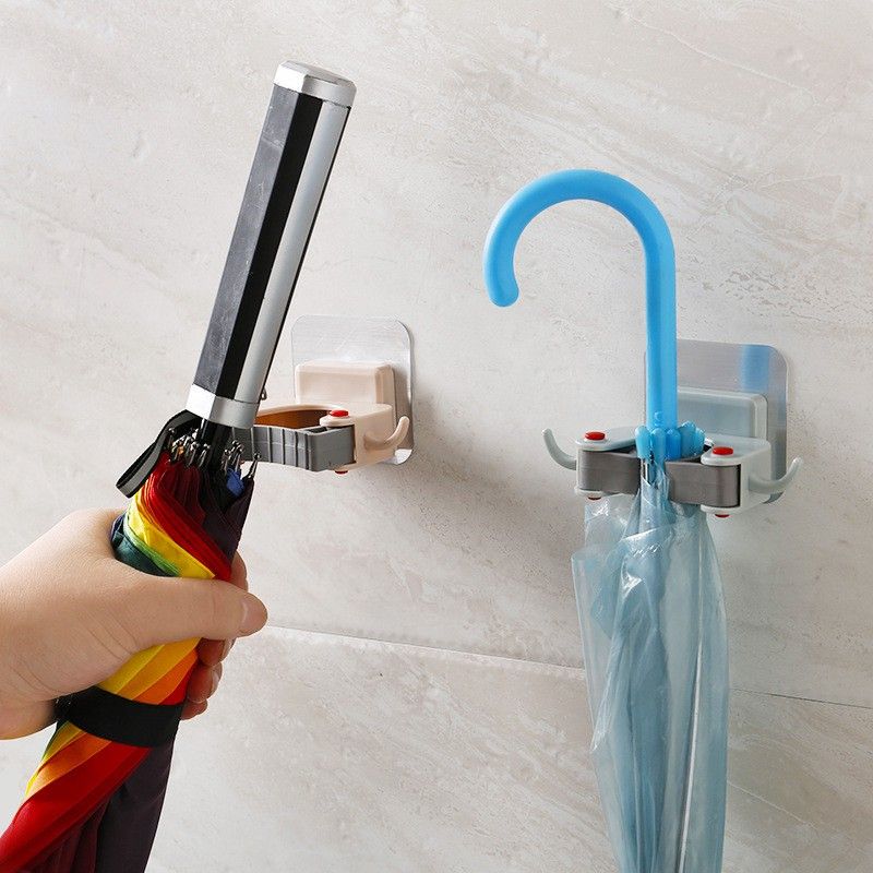 Giá Móc Treo Cán Chổi,Treo Ô Dán Cường Lực - Móc Treo Cán Chổi