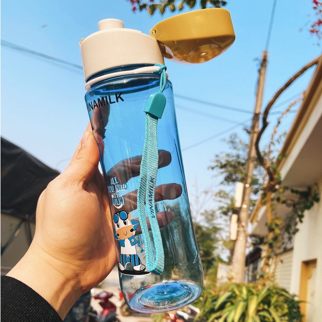 Bình Nước Cho Trẻ Em Có Nắp Bật Siêu Rẻ - Có Dây Xách 700ml - Bình nước