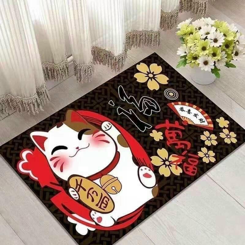 Thảm Chân CHÚC MỪNG NĂM MỚI Phong Cách Tết TÂN SỬU 2021 - GIAO MẪU NGẪU NHIÊN - Mẫu Ngẫu Nhiên