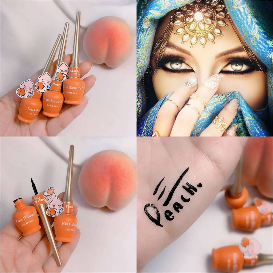 Bút Kẻ Mắt Trái Đào Sweet As Peach Eyeliner Của Kiss Beauty NO.57492-03 - KẻMắtKissNO.57492-03