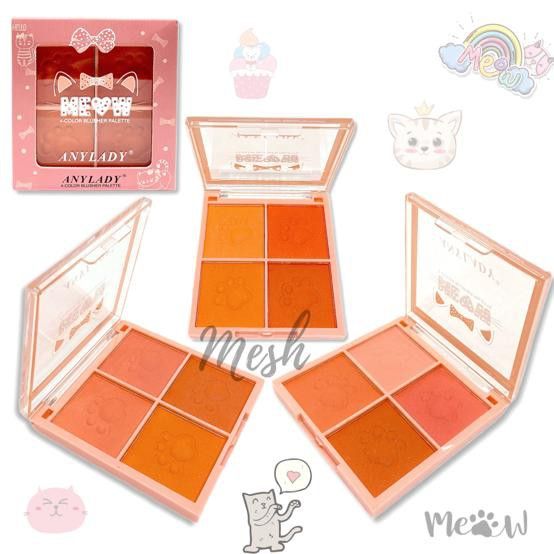 PHẤN MÁ 4 Ô MEOW ANYLADY MÃ NO:813 - Phấn Má MEOW NO:813
