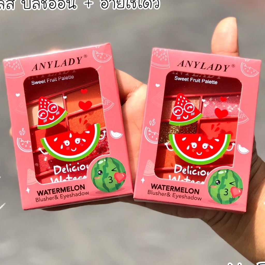 PHẤN MẮT KÈM PHẤN MÁ DƯA HẤU ANYLADY DELICIOUS WATERMELON MÃ NO:793 - Mắt & Má NO793
