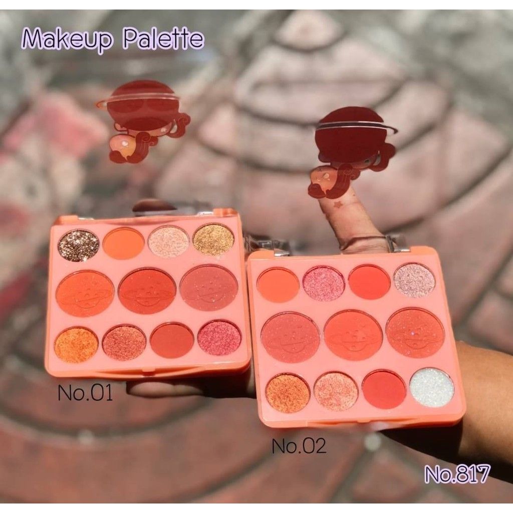 PHẤN MẮT KÈM PHẤN TẠO KHỐI 11 Ô UNICORN MAGIC ANYLADY MÃ NO:817 - MẮT & TẠO KHỐI NO817