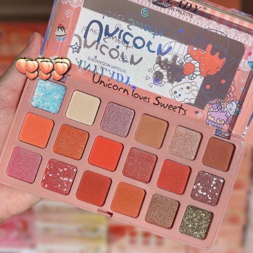 PHẤN MẮT 18 Ô ANYLADY UNICORN LOVES SWEETS MÃ NO:800 - 18 Ô NO:800