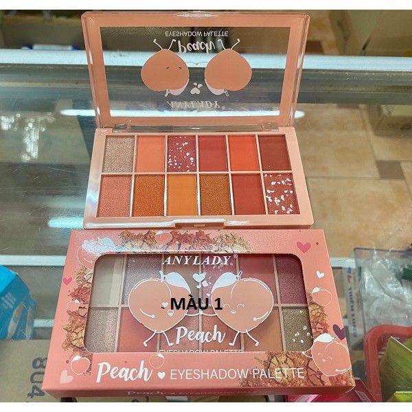 PHẤN MẮT 12 Ô QUẢ ĐÀO ANYLADY MÃ NO:782 - 12 ô quả Đào NO782