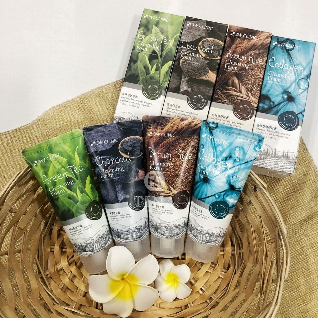 Sữa Rửa Mặt 3W CLINIC 100ml Hàn Quốc - Trà Xanh