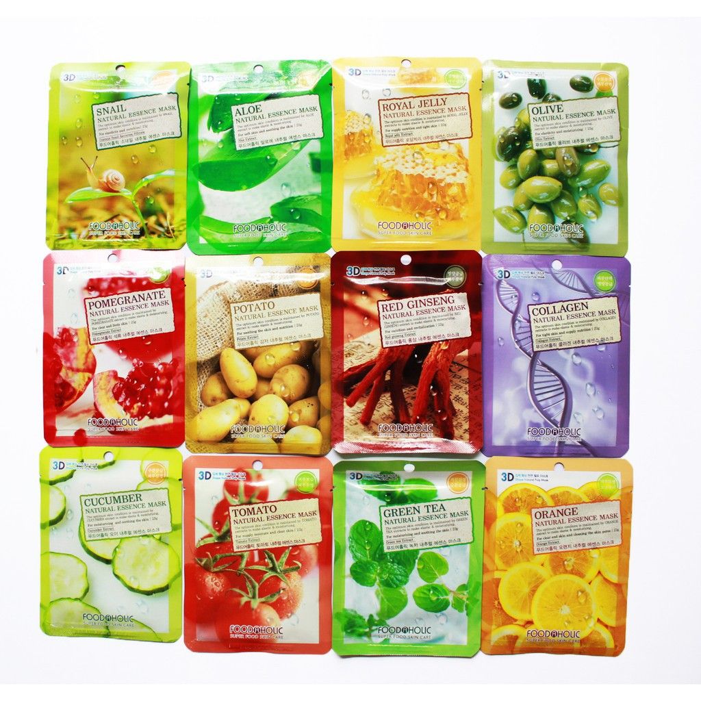 COMBO 10 Mặt Nạ Dưỡng Da FOODAHOLIC HÀN QUỐC - VỊ NGẪU NHIÊN - COMBO 10 GÓI
