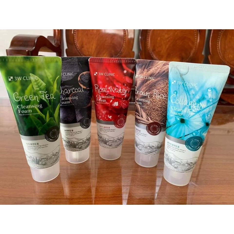 Sữa Rửa Mặt 3W CLINIC 100ml Hàn Quốc - Trà Xanh