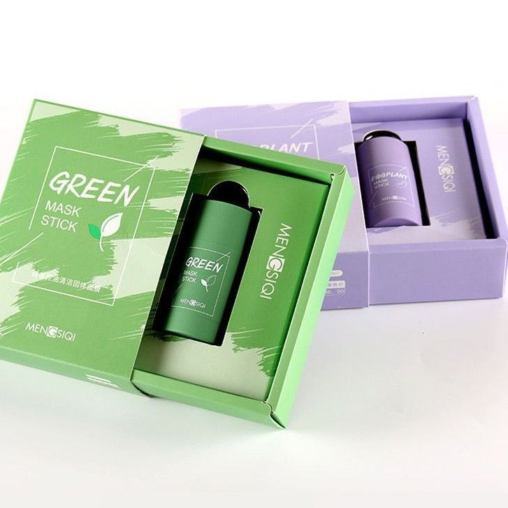 Mặt Nạ Trà Xanh & Cà Tím Dạng Thỏi Lăn MENGSIQUI MASK STICK - Cà Tím EGGPLANT