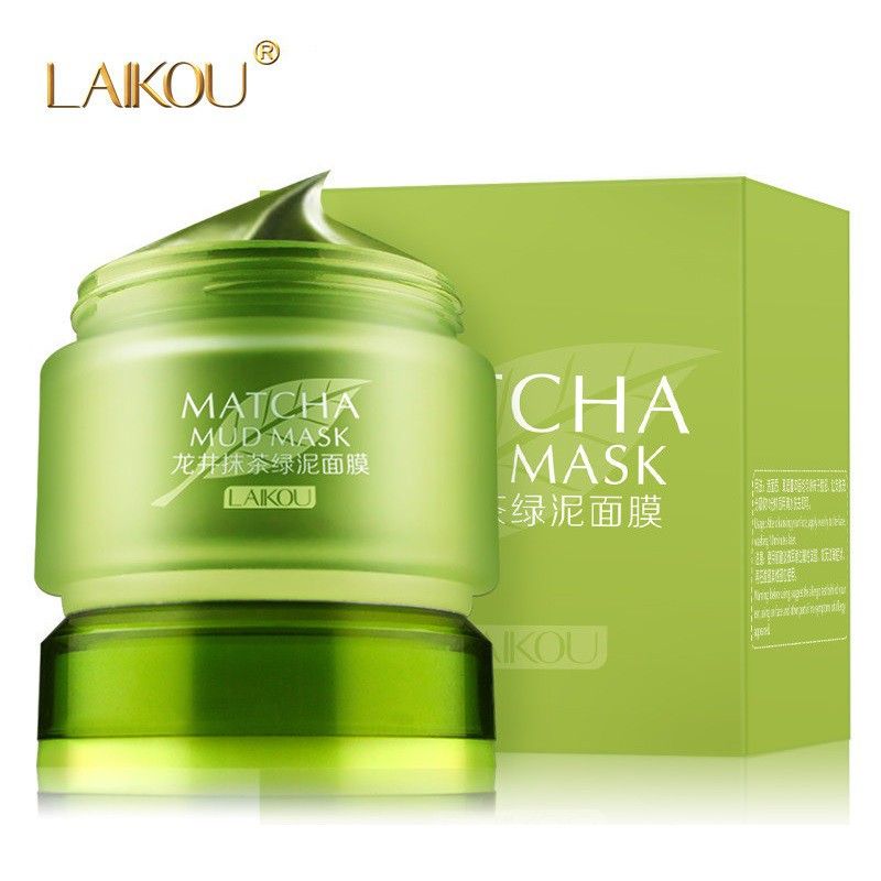 Mặt Nạ Trà Xanh MATCHA LAIKOU Dạng Hũ 85G - TRÀ XANH LAIKOU HŨ