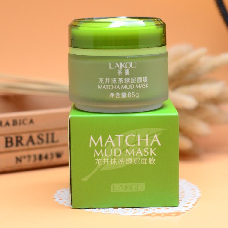 Mặt Nạ Trà Xanh MATCHA LAIKOU Dạng Hũ 85G - TRÀ XANH LAIKOU HŨ