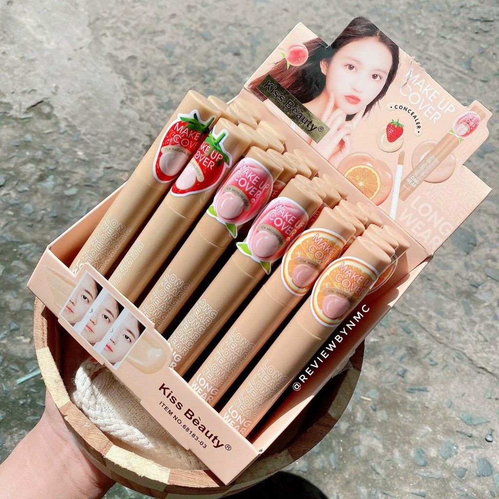Kem Nền Che Khuyết Điểm KissBeauty Concealer Long Wear Vị Trái Cây - Kem Che Khuyết Điểm Kiss Bèauty Mã 68183-03 - KissBèauty 68183-03