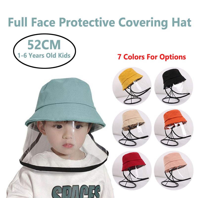 Mũ/Nón Vải Cho Trẻ Em Có Vành Nhựa Trong Suốt Chống Bắn Bọt Vi Khuẩn Khói Bụi Siêu Dễ Thương Sành Điệu - Màu Ngẫu Nhiên