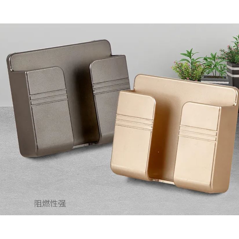 Kệ Dán Tường Để Điện Thoại,Điều Khiển Remote Siêu Tiện Lợi - Khay Đựng Điện Thoại Dán Tường - Màu Ngẫu Nhiên