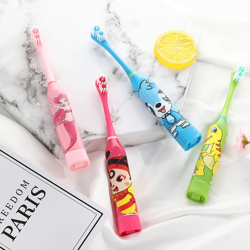 Bàn Chải Máy Cho Bé - Bàn Chải Điện Bàn Chải Đánh Răng Tự Động Cho Bé Chạy Pin - Màu Ngẫu Nhiên