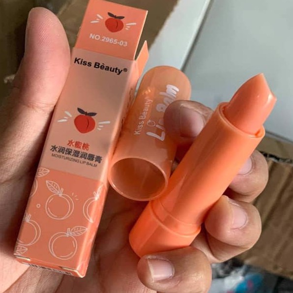 SON Dưỡng Đào MOISTURIZING LIP BALM KISSBEAUTY MÃ 2965-03 - SonKissBeauty2965-03