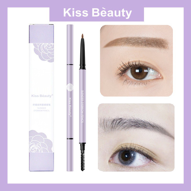 Chì Kẻ Mày Kiss Beauty Nét Nhỏ 2 Đầu Không Thấm Nước Không Trôi Mã 2664-03 - Chì 2664-03 Kẻ Mày
