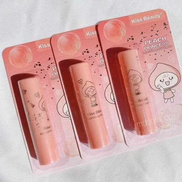 Son Dưỡng KissBeauty Peach Princess Mã 2984-03 - Kiss Beauty Crystal Change Gold Lipstick NO.:2984-03 - Son KISSBEAUT2984-03