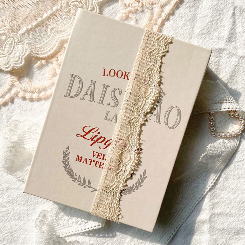 SON REN Set 4 Son Kem Lì LOOK BOOK DAISHIAO LACE Lipglaze Velvet Matteseries Vị Đào - Set 4 Son LOOK BOOK