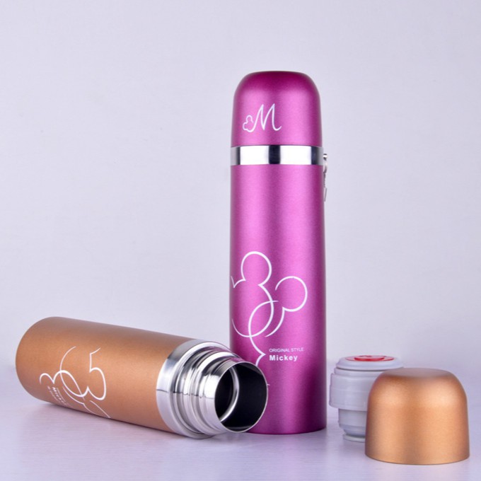 Bình Giữ Nhiệt Mickey Mouse 500ml - Giao Màu Ngẫu Nhiên