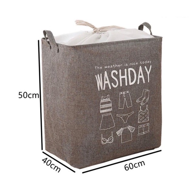 Túi Đựng Đồ Có Dây Rút Loại Lớn WASHDAY 40x50x80cm Dung Tích 100L - Giao Màu Ngẫu Nhiên