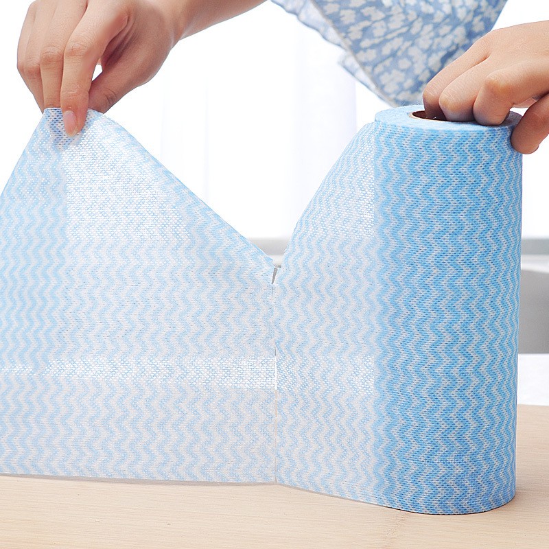 Giấy Cuộn 50 Tờ Khăn Vải CÓ DÒNG KẺ - Cuộn 50 tờ