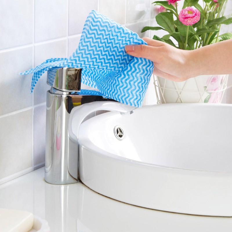 Giấy Cuộn 50 Tờ Khăn Vải CÓ DÒNG KẺ - Cuộn 50 tờ