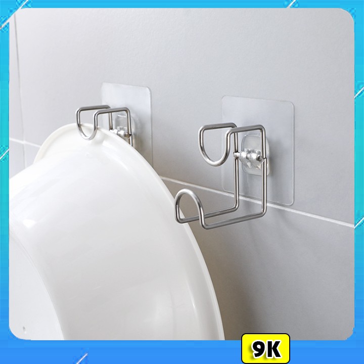 Móc Inox Dán Tường Treo Đồ Treo Chậu Siêu Tiện Lợi - Chất Liệu Inox 304 SS Chịu Lực - Móc INOX ĐƠN