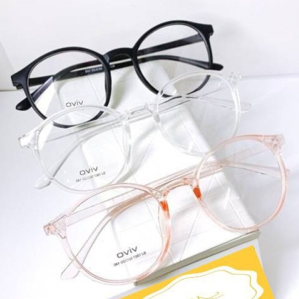 Kính VIVO Gọng Tròn HÀN QUỐC Giả Cận Siêu HOTTREND - GỌNG TRẮNG