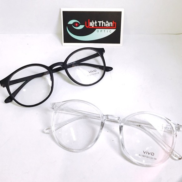 Kính VIVO Gọng Tròn HÀN QUỐC Giả Cận Siêu HOTTREND - GỌNG HỒNG